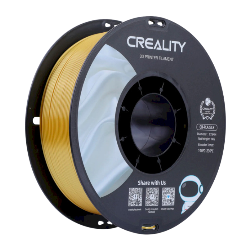 Філамент (пластик) для 3D принтера CREALITY PLA шовковий блиск 1кг, 1.75мм, золотий (3301120001)